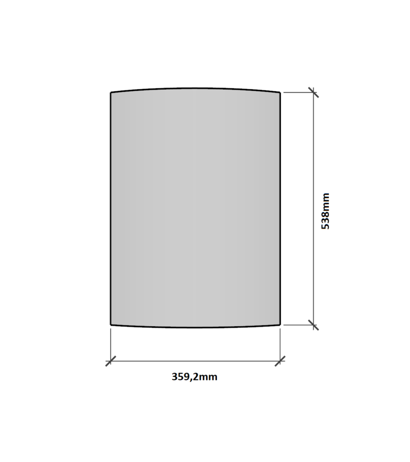 Glass til Jøtul F360 og F370 ADVANCE- Frontglass